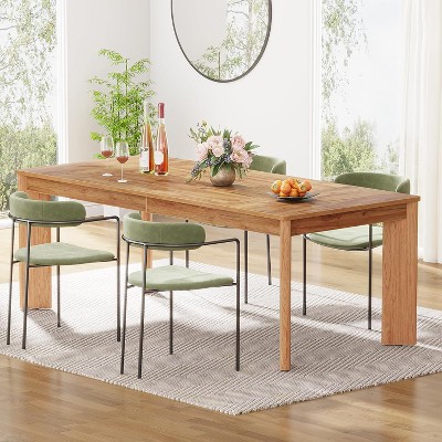 Tribesigns 62.2-Inch Modern Rectangular Wood Dining Table
