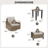 EAGLE PEAK Bistro Table and Chairs, Outdoor Bistro Set - 3 of 4