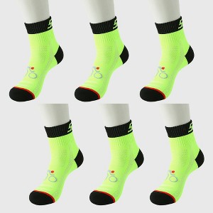 Anna-Kaci 6pk Men's Cycling Pattern Athletic Socks - 1 of 3