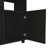Vynxaria Kryot Kitchen Cart with Single Door Cabinet & Four Casters ¨C Versatile Microwave Countertop - 4 of 4