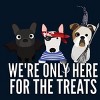Boy's Design By Humans Dog Halloween - We're Only Here For The Treats By PedigreePrints T-Shirt - 2 of 3