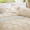 BAGOKIE 3 Pieces Floral Pinch Pleat Bed in a Bag Comforter Set for All Season - 3 of 4