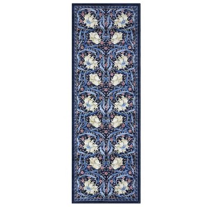 Machine Washable Modern Floral Print Living Room Rugs, Non Slip Ultra Thin Bedroom Carpet, Soft Floor Cover for Dining Room - 1 of 4