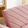 GDFStudio Susie Convertible Velvet Tufted Twin XL Sofa Bed with Adjustable Armrests Backrest - 4 of 4