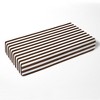 Bacati - Chocolate Wide Stripes 100 percent Cotton Universal Baby US Standard Crib or Toddler Bed Fitted Sheet - image 2 of 4