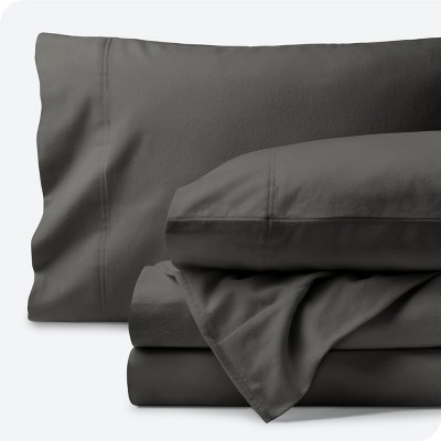 Grey Organic Flannel Twin Xl Sheet Set By Bare Home : Target