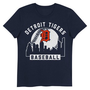 MLB Detroit Tigers Girls' Crew Neck T-Shirt - 1 of 1