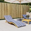 vidaXL Oxford Fabric Sun Lounger Cushion with Foam Fiber Filling, Versatile Use, Perfect Fitting Design - 2 of 4