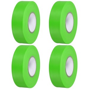 Unique Bargains PVC Non-Adhesive Flagging Tape for Tree Survey Boundaries 4 Pcs - 1 of 4