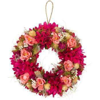 Standing Pink Heart Wreath Walnut Creek, Florist: Flower Bowl Florist