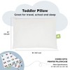 KeaBabies Toddler Pillow with Pillowcase, 13X18 Soft Organic Cotton Toddler Pillows for Sleeping, Kids Travel Pillow Age 2-5 - 3 of 4