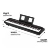 88-Key Weighted Digital Piano with Metal Pedals, Portable Full Size Electric Keyboard for Beginners & Professionals, Includes Speakers - 2 of 4