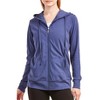 Sofra Women's Cotton Comfort Zip Up Hoodie Jersey Sweater - 3 of 4