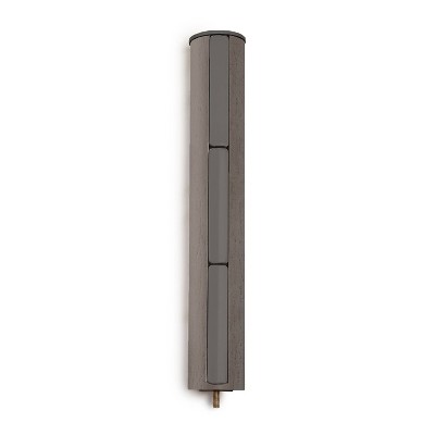Gray Rubberwood Modern Freestanding Coat Rack with 9 Hooks