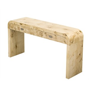 Dexmalle Console Table with 2 Large Drawers and Metal Handles - 1 of 4