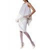 Women's Silver Trim Fringe Top - Reveuse - 2 of 3
