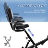 Whisen Folding Upright and Recumbent Home Exercise Bike with Adjustable Magnetic Resistance, Resistance Bands, LCD Monitor, Adjustable Seat - Black - 4 of 4
