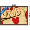 Trends International Tom Quartermaine - Playing Cards with Love Framed Wall Poster Prints - 3 of 4