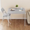 Folding Card Table, 37.7 Inch Portable Square Folding Table with PU Soft Cushion for Living Room and Dining Room - 4 of 4