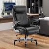 Ergonomic  Office Desk Chair, High Back Executive Chair with Lumbar Support for Home, Office- Black - 4 of 4