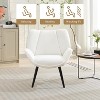 Acekool Cozy Corduroy Accent Chair –  Cozy Corduroy Armchair & Modern Style for Living Rooms, Bedrooms, Offices - 3 of 4