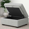 Belffin Chenille Ottoman Module - Modular Storage Footrest with Skin-Friendly Fabric & Quick-Install Design - 4 of 4