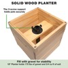 Excello Global Products RTA Planter Box Set With String Light Pole - 18"x18" Oversized - 4 of 4