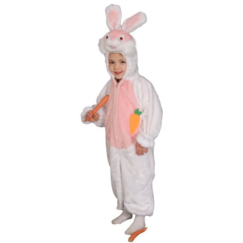Dress Up America Bunny Costume for Kids - White, 1 of 2