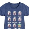 Girls' - The Mandalorian - Mandalorian Moods Fitted Short Sleeve Graphic T-Shirt - 2 of 4