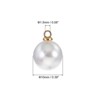 Unique Bargains Beautiful DIY Jewelry Making Faux Pearl Pendants 100 Pcs - 2 of 4