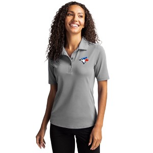 Toronto Blue Jays Cutter & Buck Virtue Eco Pique Recycled Womens Polo - 1 of 1