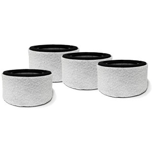 Nispira 3-in-1 True HEPA Carbon Filter Replacement Compatible with Crane Air Purifier EE-5067, 4 Packs - 1 of 4