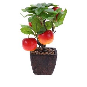Unique Bargains Artificial Plants Plastic Orange 3.15"x3.15"x9.06" 1 Pcs - 1 of 4