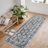Washable Rug for Living Room Vintage Traditional Area Rugs for Bedroom Soft Non Slip Thin Stain Resistant Carpet Indoor - 2 of 4