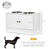 Kumasinova Dog Food Storage Container,Elevated Dog Bowls with Storage Cabinet Containing Large 44L Capacity - 3 of 4