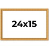 PosterPalooza | 24x15 Wood Antique Frame with UV Acrylic, 4 Finishes: Bronze, Gold, Silver, and Black - 2 of 4