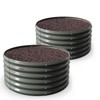 Cesicia 4x1.5ft Gray Round Galvanized Raised Garden Bed For Vegetables & Flowers - 2 of 4