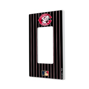 MLB Cooperstown Central Teams Pinstripe Hidden-Screw Light Switch Plate for Single Rocker - 1 of 4