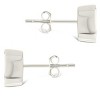 SHINE by Sterling Forever Sterling Silver Oval Cut Bezel Set Stud Earrings - 4 of 4