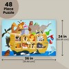 Infinite Curiosity 48-Piece Noahs Ark Jumbo Floor Puzzle, Jigsaw Puzzle for School Classroom Learning Activities, 2x3 ft, Ages 4-14 - 3 of 4