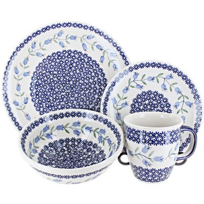 Blue Rose Polish Pottery Manufaktura Dinnerware (4PC)