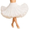 Malco Modes Jennifer Vintage Knee-Length Crinoline Petticoat Skirt – Fluffy 50s Rockabilly Tutu Underskirt for Women – Black - 2 of 4