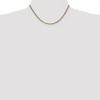 Black Bow Jewelry 3.5mm, 14k Yellow Gold, Diamond Cut Solid  Rope Chain Necklace - 2 of 4