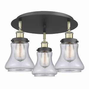 Bellmont - 3 Light Flush Mount In Art Deco Style-9.75 Inches Tall and 17.75 Inches Wide - 1 of 1