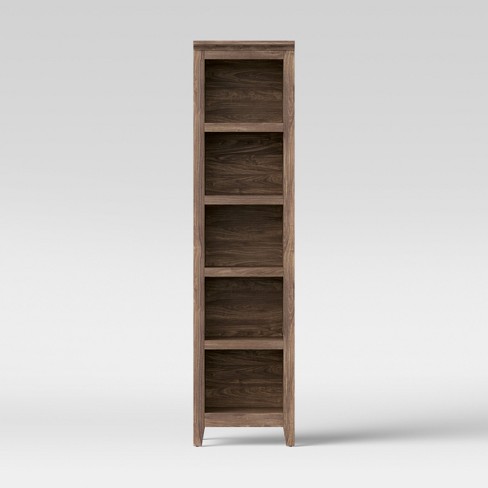 72 Carson Narrow Bookcase Walnut Brown Threshold Target