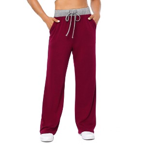 Coolmee Womens Sweatpants Wide Leg High Waisted Baggy Lounge Pants Drawstring Athletic Joggers with Pockets - 1 of 4