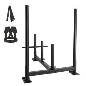 VEVOR Weight Training Sled, Pull Push Power Sled with Handle, Fitness Strength Resistance Training, Steel Workout Equipment for Athletic Exercise - 1 of 4