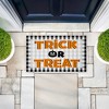 Stupell Industries Trick Or Treat over Gingham Printed Outdoor Door Floor Mat, design by Marcus Prime - 4 of 4