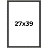 PosterPalooza | Antique Black Picture Frame - UV Acrylic, Foam Board Backing, Hanging Hardware - 2 of 4