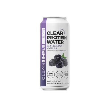 Clean Simple Eats Clear Protein Water Blackberry Vanilla - 16 fl oz Can